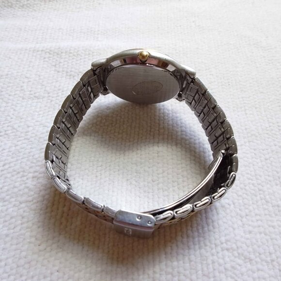 Seiko Quartz 7N42-7041 Two-Tone Day Date 36mm Original Bracelet Japan Working - Picture 2 of 7